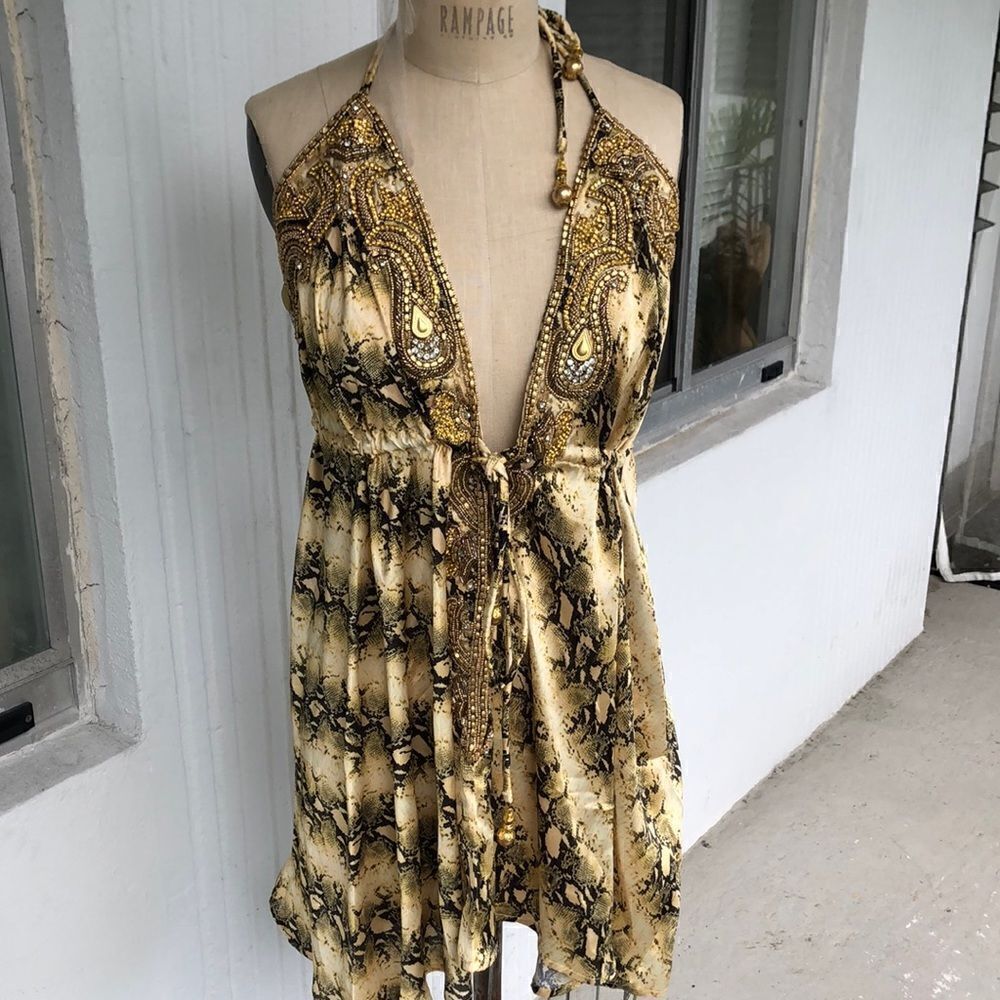 Manish Vaid Halter dress